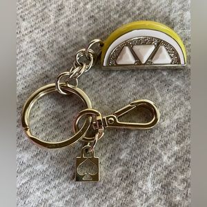 Kate Spade Lemon Keychain key ring